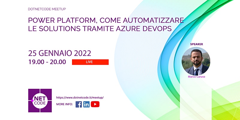 Marco Caruso parlerà della Power Platform e come automatizzare le soluzioni tramite Azure Devops
